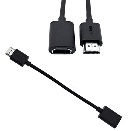 JZK 19CM HDMI-Verlängerungskabel Stecker auf Buchse für Fire Stick, 4K HDMI-Verlängerungskabeladapter für TV-Stick, Roku Stick JZK 19CM HDMI-Verlängerungskabel Stecker auf Buchse für Fire Stick, 4K HDMI-Verlängerungskabeladapter für TV-Stick, Roku Stick von JZK