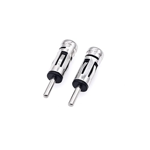 JZK 2 Stück Standard Stecker DIN auf Buchse ISO Adapter, Autoradio Antennenadapter, ISO auf DIN Stecker Stecker Stecker für Fahrzeug FM Audio Radio von JZK