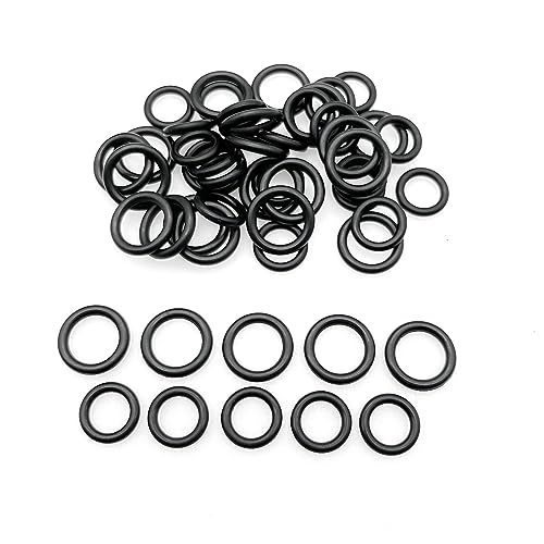 JZK 25 Stück 1/4 M22 + 25 Stück 3/8, schwarzes kleines Gummi-O-Ring-Dichtungsset für Schnellanschluss-Schlauchanschlüsse für Hochdruckreiniger, runder Unterlegscheibenring, Sanitär-Dichtungsringe JZK 25 Stück 1/4 M22 + 25 Stück 3/8, schwarzes kleines Gummi-O-Ring-Dichtungsset für Schnellanschluss-Schlauchanschlüsse für Hochdruckreiniger, runder Unterlegscheibenring, Sanitär-Dichtungsringe von JZK