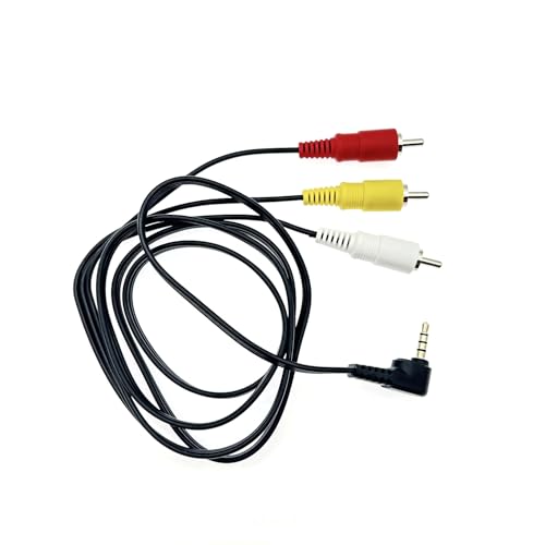 JZK 3.5 mm Stecker auf 3 Cinch-Stecker, Ersatz Audio Video Kabel, Video Eingangskabel, Stereo Video und Audio Anschluss, AV Kabel für Camcorder, Fernseher, Kameras JZK 3.5 mm Stecker auf 3 Cinch-Stecker, Ersatz Audio Video Kabel, Video Eingangskabel, Stereo Video und Audio Anschluss, AV Kabel für Camcorder, Fernseher, Kameras von JZK