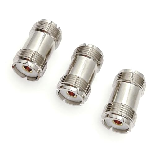 JZK 3x UHF-Buchse PL-259 auf UHF-Buchse SO-239 Koaxialkabel-Doppelbuchsenadapter JZK 3x UHF-Buchse PL-259 auf UHF-Buchse SO-239 Koaxialkabel-Doppelbuchsenadapter von JZK