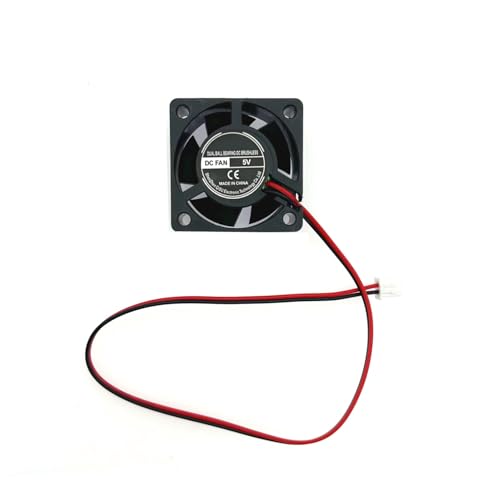 JZK 40x40x20 mm 2-polig DC 5V Mini-Lüfter 4cm mit 2-poligem Anschluss 4020 kleiner Lüfter 40mm 5V bürstenloser DC-Lüfter PC-Gehäuselüfter 3D-Drucker-Lüfter mit Kabeln von JZK