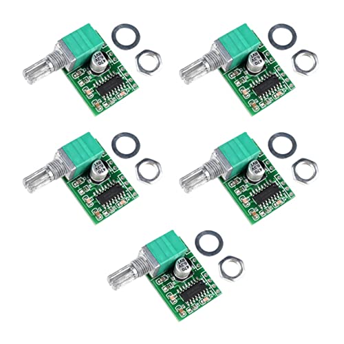 JZK 5 x PAM8403 5 V Verstärker-Modul, 2 x 3 W Audio-Verstärker-Modul, 3 W + 3 W Dual-Channel Mini Digital Verstärker HiFi-Board Modul DIY Mini Lautsprecher von JZK