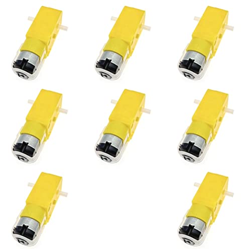 JZK 8 Stück 3V - 12V TT Motor 1:48 getriebemotor Doppelwellen-Getriebemotor, 130 Gleichstrom-Getriebemotor für DIY-Smart-Autos, Roboter, Flugzeuge, Roboterkörper, Allrad-Spielzeugauto JZK 8 Stück 3V - 12V TT Motor 1:48 getriebemotor Doppelwellen-Getriebemotor, 130 Gleichstrom-Getriebemotor für DIY-Smart-Autos, Roboter, Flugzeuge, Roboterkörper, Allrad-Spielzeugauto von JZK
