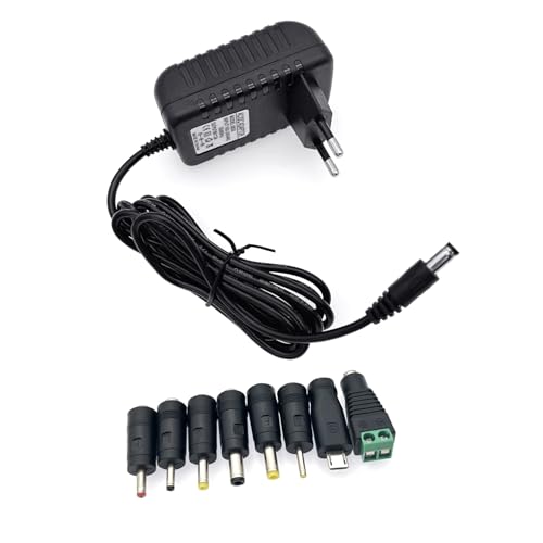 JZK AC Adapter Netzteil AC 100-240 V auf DC 6 V 500 mA 1000 mA (1 A) 1500 mA 2000 mA (2 A) für Blutdruckmessgerät, Türklingelalarm, Seifenspender, AM/FM, Mülleimer, Ladegerät, Rasierer von JZK