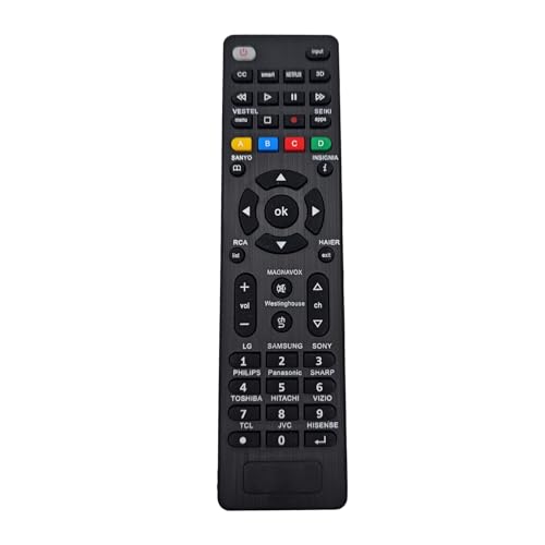 JZK Ersatz-TV-Fernbedienung kompatibel mit LG / Samsung / Sony / Toshiba / Sharp / Hitachi / TCL / Sanyo / Philips / Panasonic / JVC / RCA / Haier / Westinghouse / Vestel / Seiki Smart TV JZK Ersatz-TV-Fernbedienung kompatibel mit LG / Samsung / Sony / Toshiba / Sharp / Hitachi / TCL / Sanyo / Philips / Panasonic / JVC / RCA / Haier / Westinghouse / Vestel / Seiki Smart TV von JZK