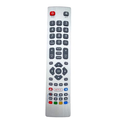 JZK Ersatzfernbedienung für Sharp TV, Fernbedienung kompatibel mit Sharp Smart TV LC-32HG5141K LC-32HG5341K LC-40UG7252K von JZK