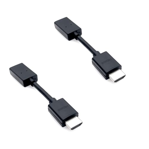 JZK HDMI-Verlängerungskabel, 12 cm, kurz, HDMI-Anschluss-Extender 4 K, HDMI-Verlängerungskabel, Stecker auf Buchse, Adapterkabe von JZK