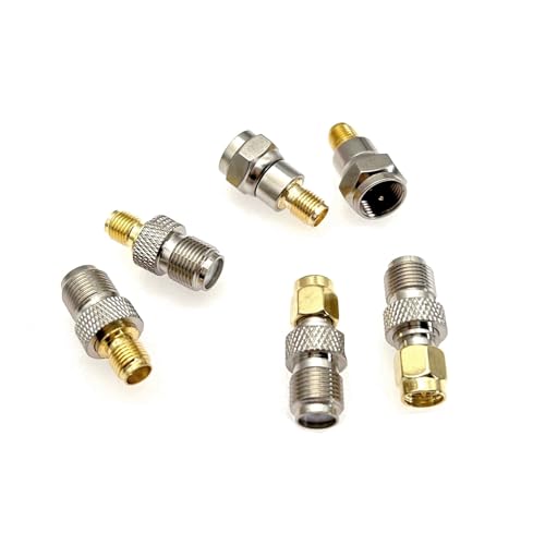 JZK Set mit 2–6 Stück F-Typ auf SMA-Stecker/Buchse-Adapter-Koaxialstecker von JZK