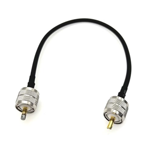 JZK UHF-Stecker PL-259 auf UHF-Stecker PL-259 RG58-Koaxialkabel für HAM- und CB-Radio: Ideal für Antennenanalysator, Blindlast und SWR-Messgerät (1 Stück) von JZK
