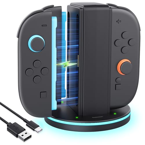 Controller-Ladegerät Kompatibel mit Switch 2, Ladestation für JoyCon 2 mit Ladeanzeige Controller-Ladegerät Kompatibel mit Switch 2, Ladestation für JoyCon 2 mit Ladeanzeige von JZW-Shop