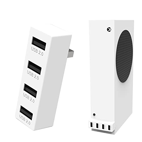 USB Hub 2.0 mit 4 Anschlüssen für Xbox Series X/S, Hochgeschwindigkeits USB Hub Splitter Erweiterungsadapter, kompatibel mit der Xbox Series X/S Konsole (Xbox Series S) von JZW-Shop