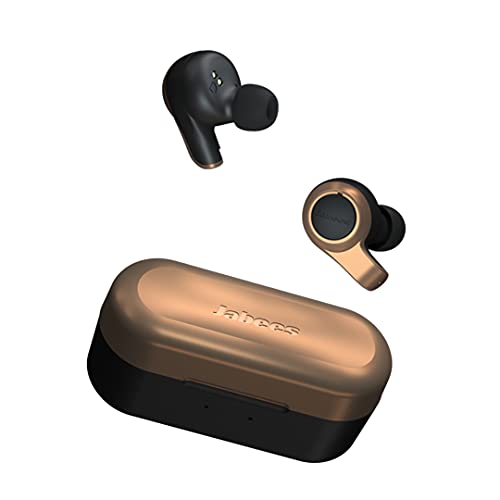Jabees Firefly Vintage Bluetooth 5.2 Wireless Gaming Earbuds und Charging Case - Noise Cancelling with Microphone 8 Stunden Spielzeit, 80 ms Low Latency, Qualcomm aptX Audio, ENC, 4 Mikrofone (Bronze) von Jabees