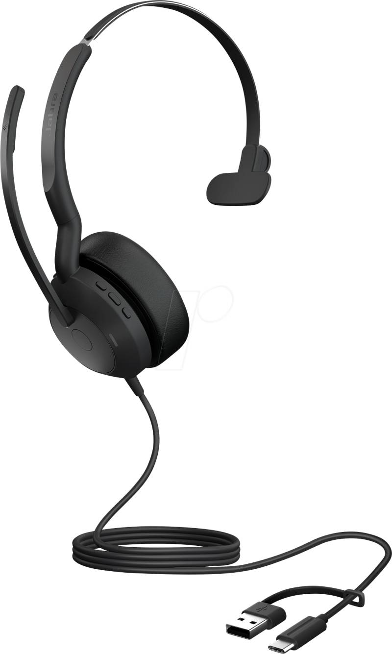 JA 25069-899-899 - Headset, Evolve2 50, USB C/A, MS, Mono, ohne BT von Jabra