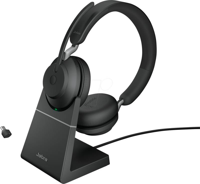 JA 26599-999-889 - Headset, Evolve2 65, USB-C, mit Ladestation von Jabra
