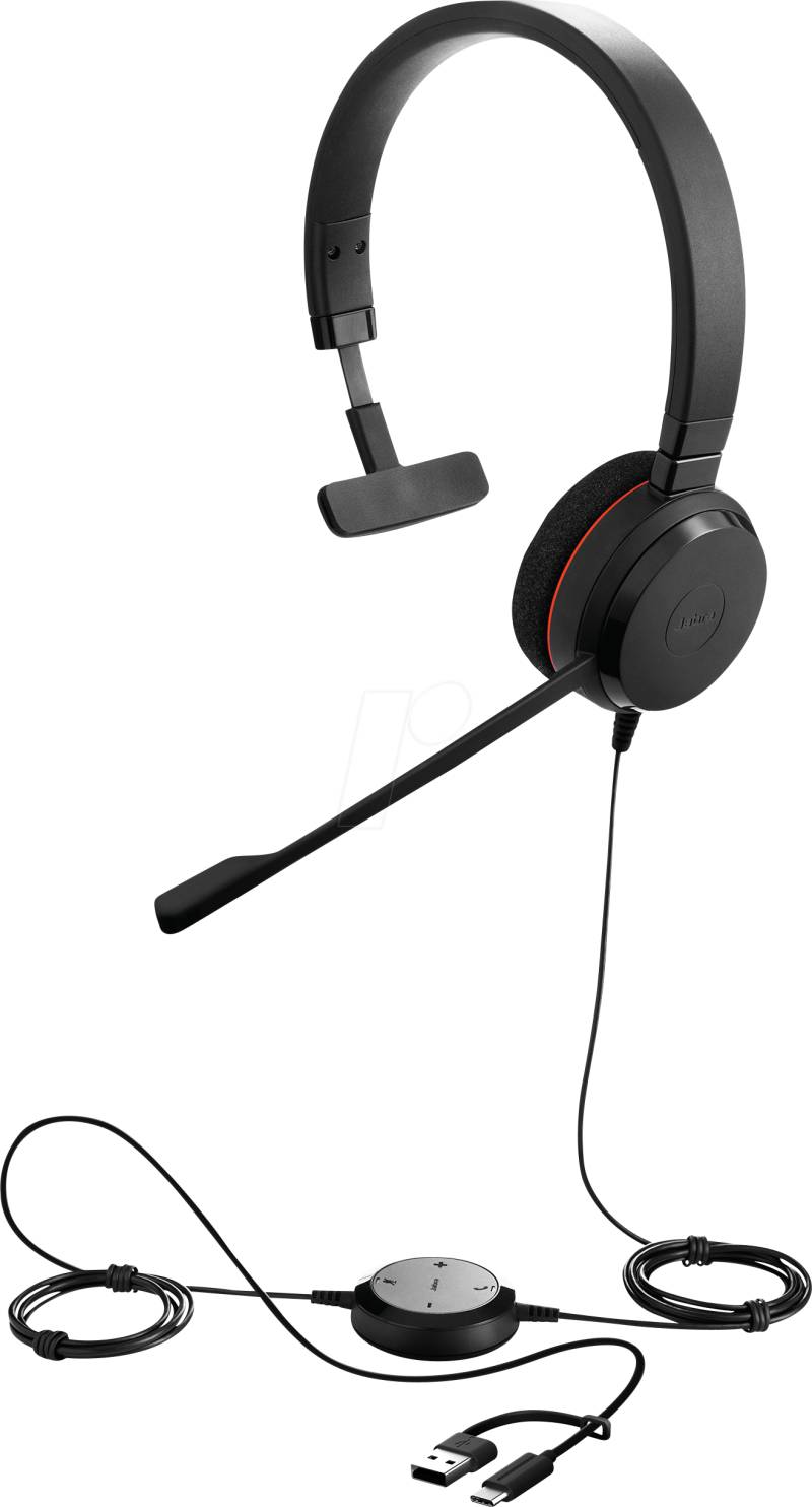 JA 4993-823-169 - Headset, Evolve 20, Mono MS, USB C/A Adapter von Jabra