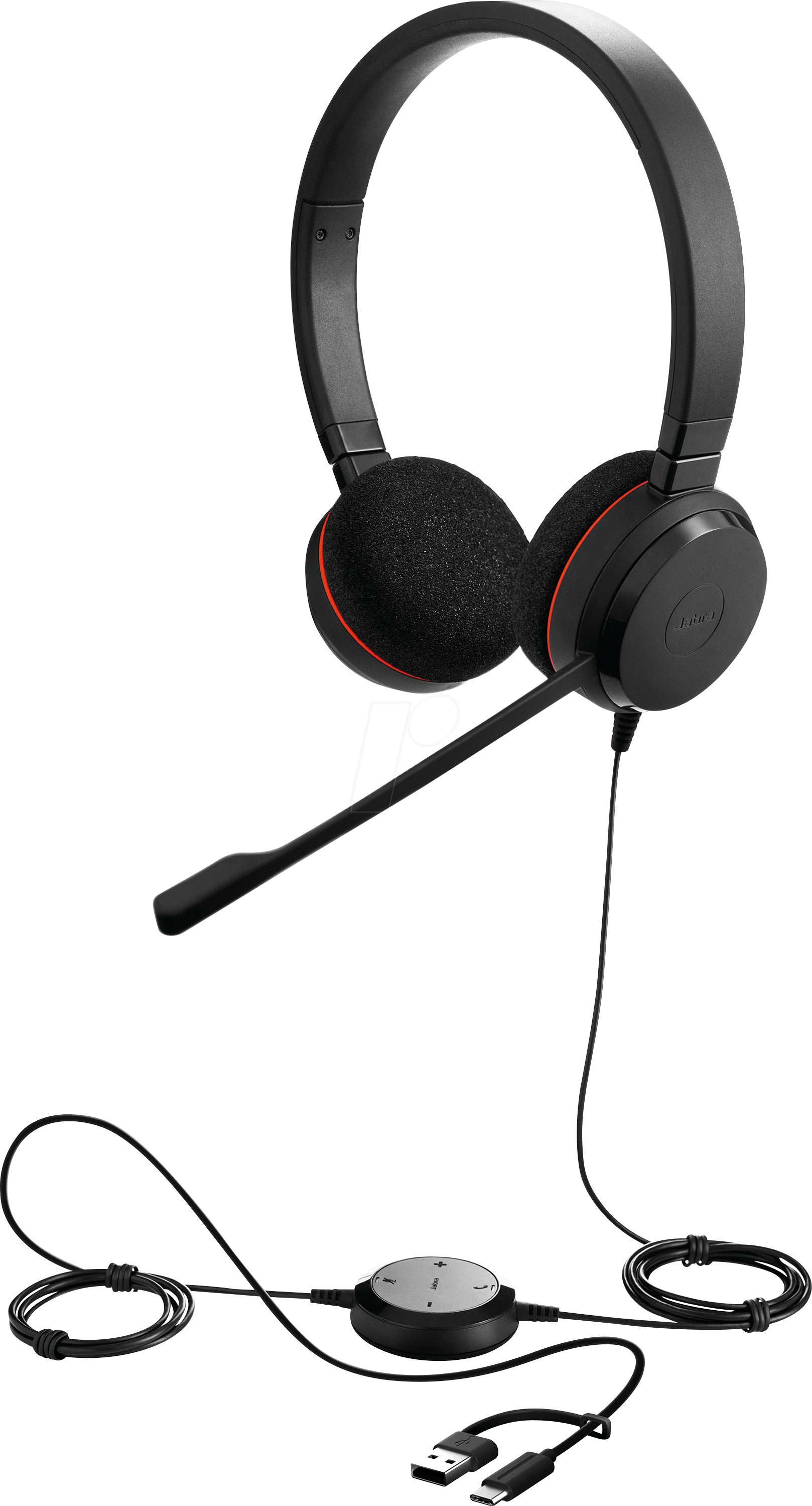 JA 4999-829-269 - Headset, Evolve 20, Stereo UC, USB C/A Adapter JA 4999-829-269 - Headset, Evolve 20, Stereo UC, USB C/A Adapter von Jabra