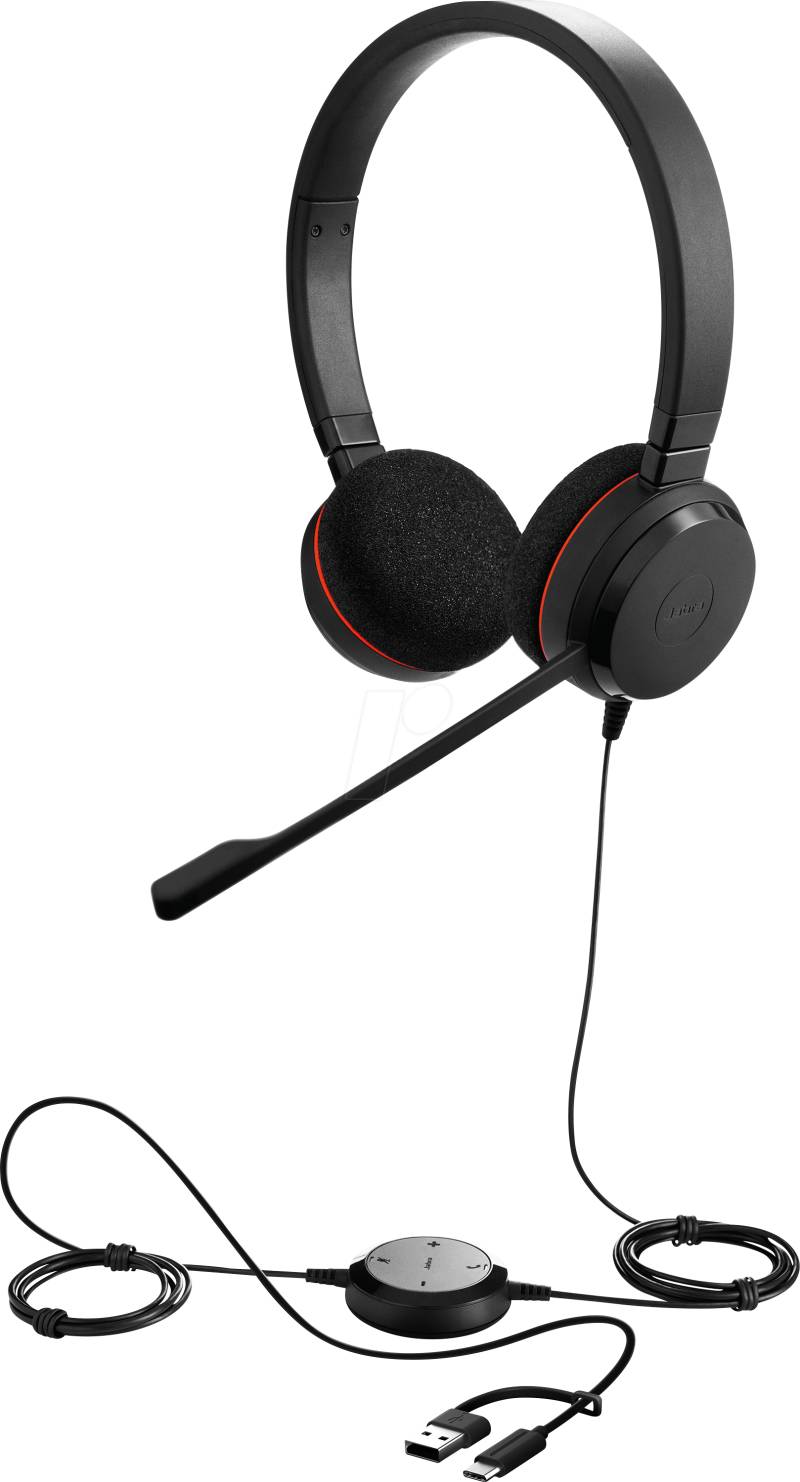 JA 4999-829-269 - Headset, Evolve 20, Stereo UC, USB C/A Adapter von Jabra