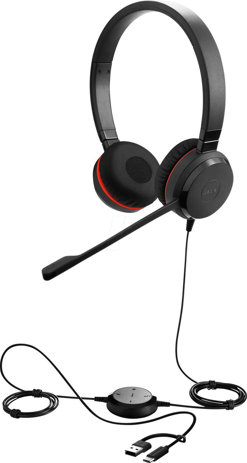 JA 5399-823-369 - Headset, Evolve 30 II, Stereo MS, USB C/A Adapter, 3,5mm Klinke von Jabra