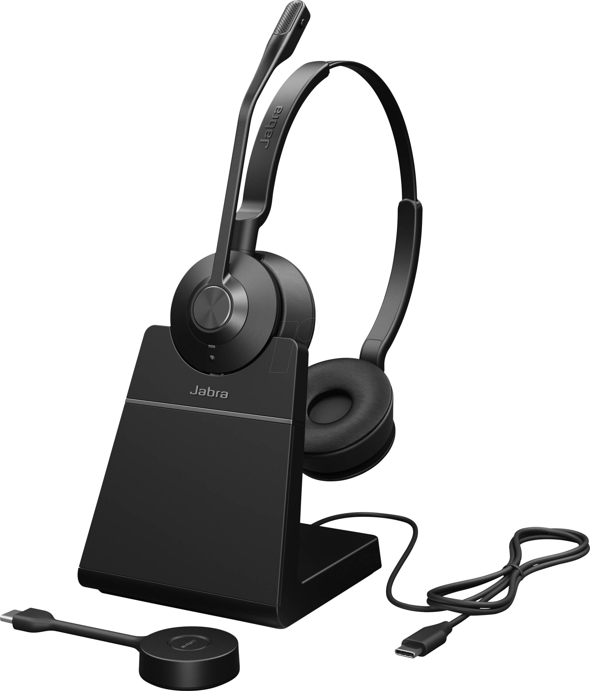 JA 9559-435-111 - Headset, Engage 55, Stereo. USB-C, UC, mit Basis von Jabra