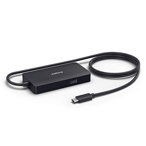 Jabra 14207-60 PanaCast USB Hub for USB-C Connection and Multiple Cable Outlets to Connect All of Your Devices with a Single USB-C Port, UK Plug von Jabra