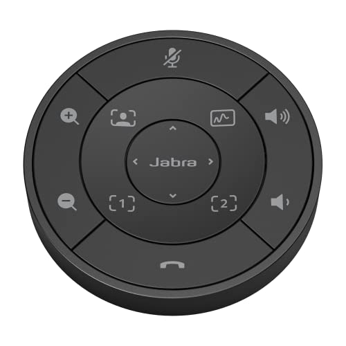 Jabra 8220-209 PanaCast 50 Remote Control - Simplistic Remote Control for PanaCast 50 Video Bar - All In One Remote Control for Easy-In-Room Operation with Volume Adjustment - Black von Jabra