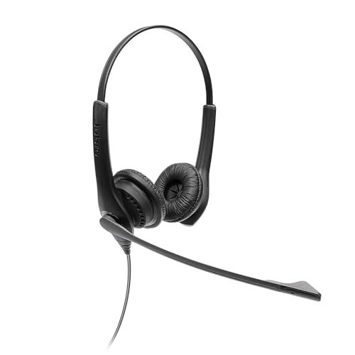 Jabra Biz 1100 EDU Stereo-Kopfhörer mit Mikrofon für Schüler - Headset mit Geräuschunterdrückung und Gehörschutz, Kunstleder-Ohrkissen und 3,5 mm Klinkenanschluss - Schwarz Einheitsgröße Jabra Biz 1100 EDU Stereo-Kopfhörer mit Mikrofon für Schüler - Headset mit Geräuschunterdrückung und Gehörschutz, Kunstleder-Ohrkissen und 3,5 mm Klinkenanschluss - Schwarz Einheitsgröße von Jabra