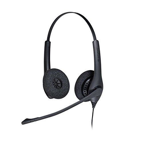 Jabra Biz 1500 USB-A On-Ear Stereo Headset - Corded Headphone with Noise-cancelling Microphone, Control Unit and Volume Spike Protection for Deskphones and Softphones von Jabra