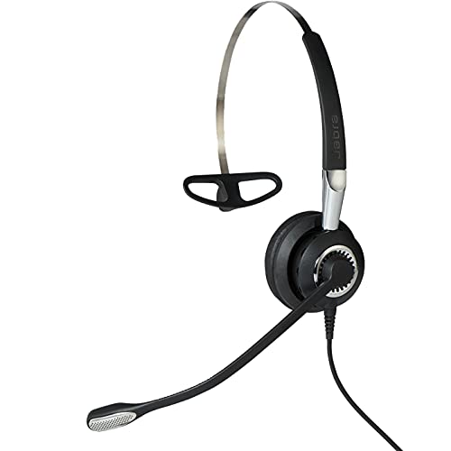 Jabra Biz 2400 II Quick Disconnect On-Ear Mono Headset - Noise-cancelling and Corded Lightweight Headphone with HD Voice and Soft Head Cushioning for Deskphones von Jabra