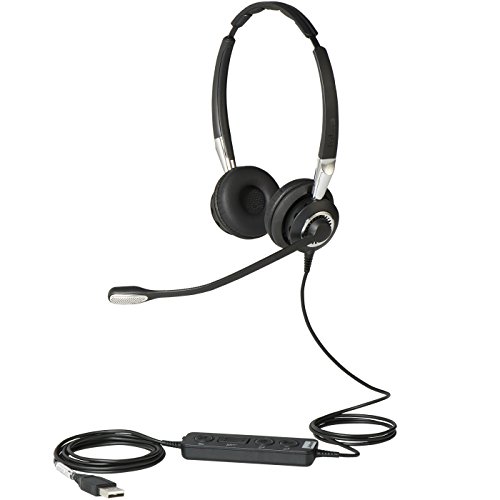 Jabra Biz 2400 II USB-A CC MS On-Ear Stereo Headset - Microsoft Skype for Business Certified Noise-cancelling Corded Headphone with HD Voice and Programmable Controller Jabra Biz 2400 II USB-A CC MS On-Ear Stereo Headset - Microsoft Skype for Business Certified Noise-cancelling Corded Headphone with HD Voice and Programmable Controller von Jabra