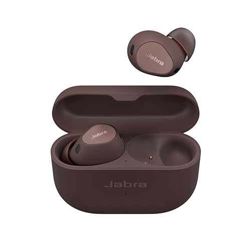 Jabra Elite 10 schnurlose In-Ear-Bluetooth-Kopfhörer Advanced Active Noise Cancellation, 6 eingebauten Mikrofonen und Dolby Atmos Sound - Dunkelbraun von Jabra