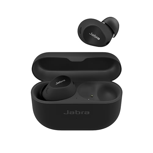 Jabra Elite 10 schnurlose In-Ear-Bluetooth-Kopfhörer Advanced Active Noise Cancellation, 6 eingebauten Mikrofonen und Dolby Atmos Sound - Schwarz-Glänzend von Jabra
