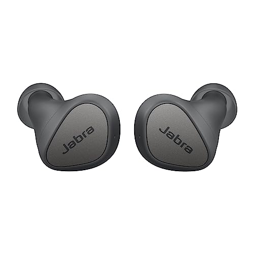 Jabra Elite 3 In Ear Bluetooth Earbuds - True Wireless Kopfhörer mit Geräuschisolierung und 4 integrierten Mikrofonen - klare Anrufe, kraftvoller Bass, anpassbarer Sound und Mono-Modus - dunkelgrau von Jabra