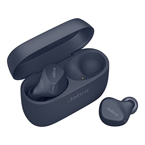 Jabra Elite 4 Active In Ear Bluetooth Earbuds - True Wireless Kopfhörer mit sicherem Sitz, 4 eingebauten Mikrofonen, aktiver Geräuschunterdrückung und anpassbarer HearThrough Funktion - Marineblau von Jabra