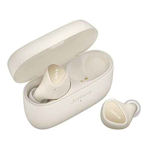Jabra Elite 4 schnurlose In-Ear-Kopfhörer mit aktiver Geräuschunterdrückung - bequeme Bluetooth-Kopfhörer mit Spotify Tap Playback, Google Fast Pair, Microsoft Swift Pair und Multipoint - Hellbeige von Jabra