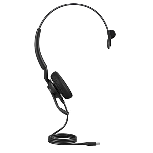 Jabra Engage 40 kabelgebundenes Mono-Headset mit geräuschunterdrückender 2-Mic-Technologie und USB-C-Kabel, Ultraleicht - mit Allen führenden UC-Plattformen wie Zoom und Unify kompatibel - schwarz Jabra Engage 40 kabelgebundenes Mono-Headset mit geräuschunterdrückender 2-Mic-Technologie und USB-C-Kabel, Ultraleicht - mit Allen führenden UC-Plattformen wie Zoom und Unify kompatibel - schwarz von Jabra