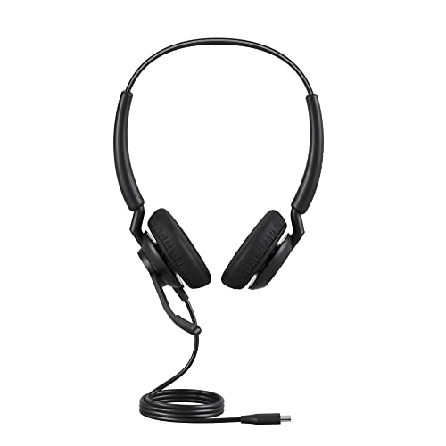 Jabra Engage 40 kabelgebundenes Stereo-Headset mit geräuschunterdrückender 2-Mic-Technologie und USB-C-Kabel, Ultraleicht - mit Allen führenden UC-Plattformen wie Zoom und Unify kompatibel - schwarz Jabra Engage 40 kabelgebundenes Stereo-Headset mit geräuschunterdrückender 2-Mic-Technologie und USB-C-Kabel, Ultraleicht - mit Allen führenden UC-Plattformen wie Zoom und Unify kompatibel - schwarz von Jabra