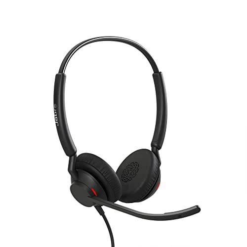 Jabra Engage 40 kabelgebundenes Stereo-Headset mit geräuschunterdrückender 2-Mic-Technologie und USB-C-Kabel, ultraleicht - mit allen führenden UC-Plattformen wie Zoom und Unify kompatibel - schwarz von Jabra