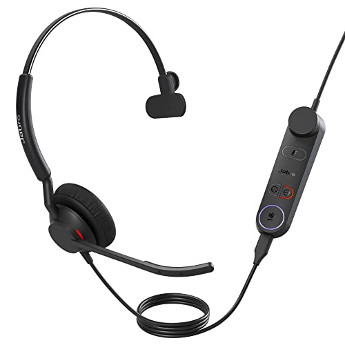Jabra Engage 50 II schnurgebundenes Mono-Headset mit Link Call Control, geräuschunterdrückender 3-Mic-Technologie und USB-C-Kabel - MS Teams-Zertifiziert, mit Allen Plattformen kompatibel - Schwarz Jabra Engage 50 II schnurgebundenes Mono-Headset mit Link Call Control, geräuschunterdrückender 3-Mic-Technologie und USB-C-Kabel - MS Teams-Zertifiziert, mit Allen Plattformen kompatibel - Schwarz von Jabra