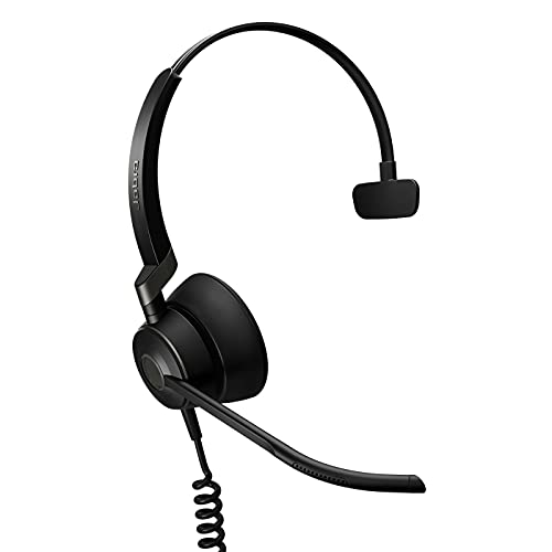 Jabra Engage 50 On-Ear Mono Headset - Microsoft-zertifizierter, digitaler Kopfhörer mit Kabel - passive Geräuschunterdrückung für Softphones und Web-Clients - USB-C-Kabel - schwarz von Jabra