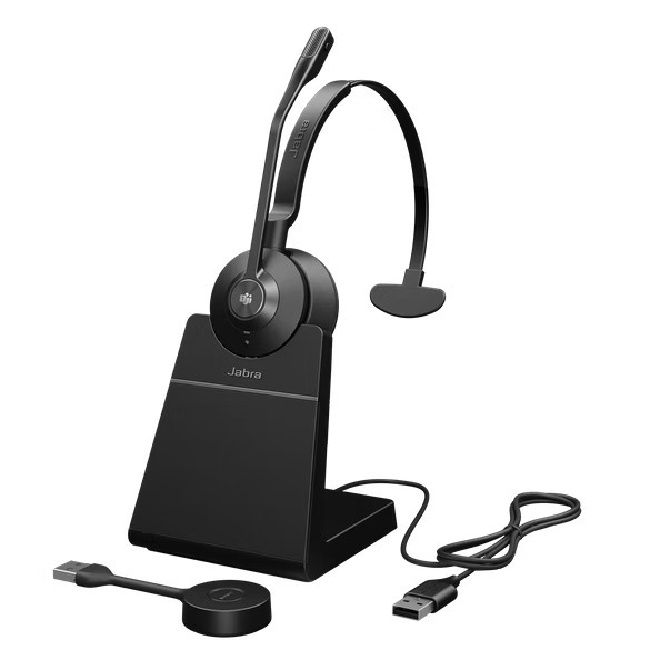 Jabra Engage 55 Headset, Mono, Kabellos, USB-A, mit Ladestation, EMEA/APAC, DECT [MS Zertifiziert] von Jabra