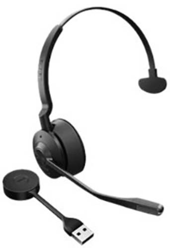 Jabra Engage 55 Telefon On Ear Headset DECT Mono Schwarz Lautstärkeregelung, Mikrofon-Stummschaltun von Jabra