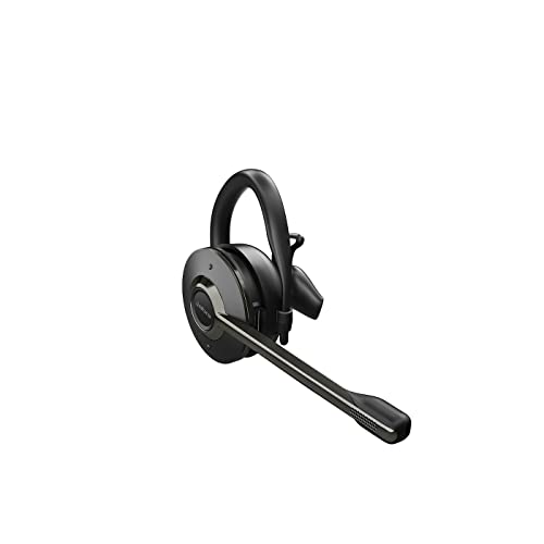 Jabra Engage 55 schnurloses Convertible-Ersatz-Headset – Mikrofon mit Geräuschunterdrückung, Gehörschutz – Schwarz von Jabra