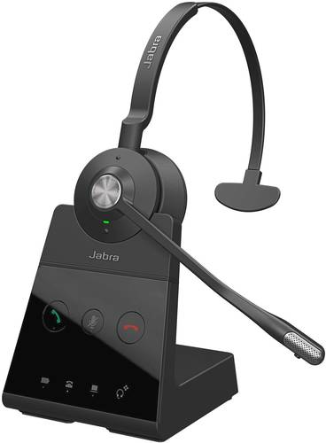 Jabra Engage 65 Mono Telefon On Ear Headset DECT Mono Schwarz Noise Cancelling Mikrofon-Stummschaltu von Jabra