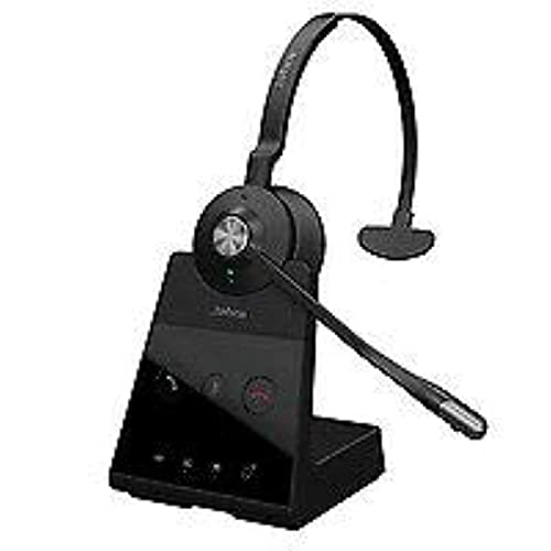 Jabra Engage 65 On-Ear DECT Mono Headset - Skype for Business Certified Wireless Headphones with Advanced Noise Cancellation for Deskphones and Softphones – Black – UK Version von Jabra