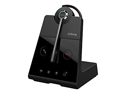 Jabra Engage 65 On-Ear Dect Convertible Headset - Skype for Business zertifizierter drahtloser Kopfhörer mit Noise-Cancelling für Tischtelefone und Softphones - schwarz von Jabra