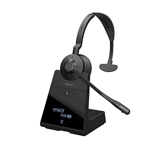 Jabra Engage 75 On-Ear DECT Mono Headset - Skype For Business Certified Wireless Headphones with Advanced Noise Cancellation for Deskphones and Softphones – Black – UK Version von Jabra
