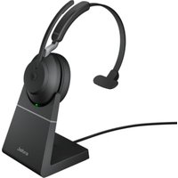 Jabra Evolve 2 65 MS Wireless Bluetooth Mono Headset  schwarz m. Ladestation von Jabra
