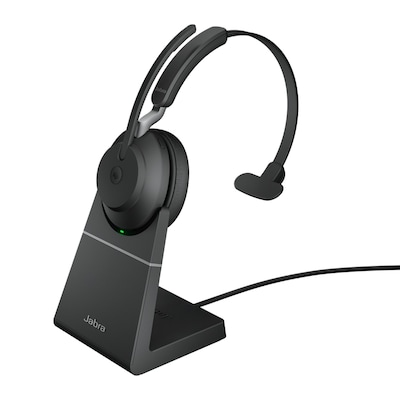 Jabra Evolve 2 65 UC Wireless Bluetooth Mono Headset USB-C schwarz Ladestation von Jabra