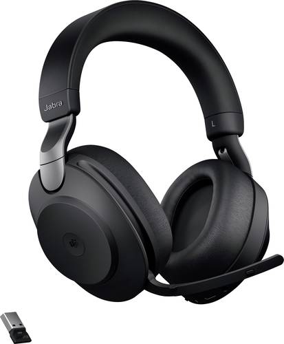 Jabra Evolve 2 85 Over Ear Headset Bluetooth®, kabelgebunden Stereo Schwarz Mikrofon-Rauschunterdr� von Jabra